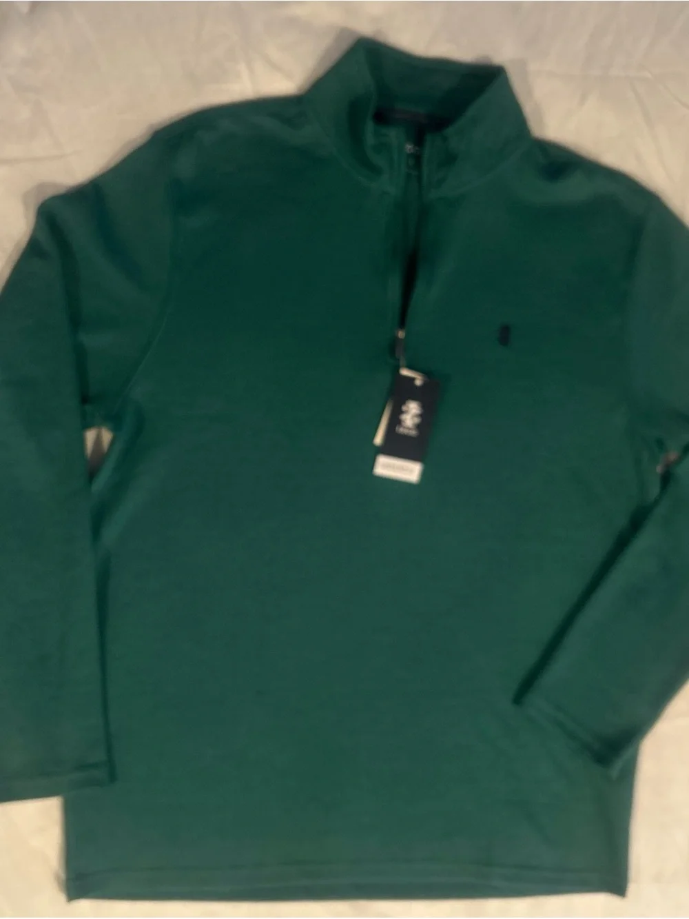 Izod Men's Teal Full-Zip Sweater
